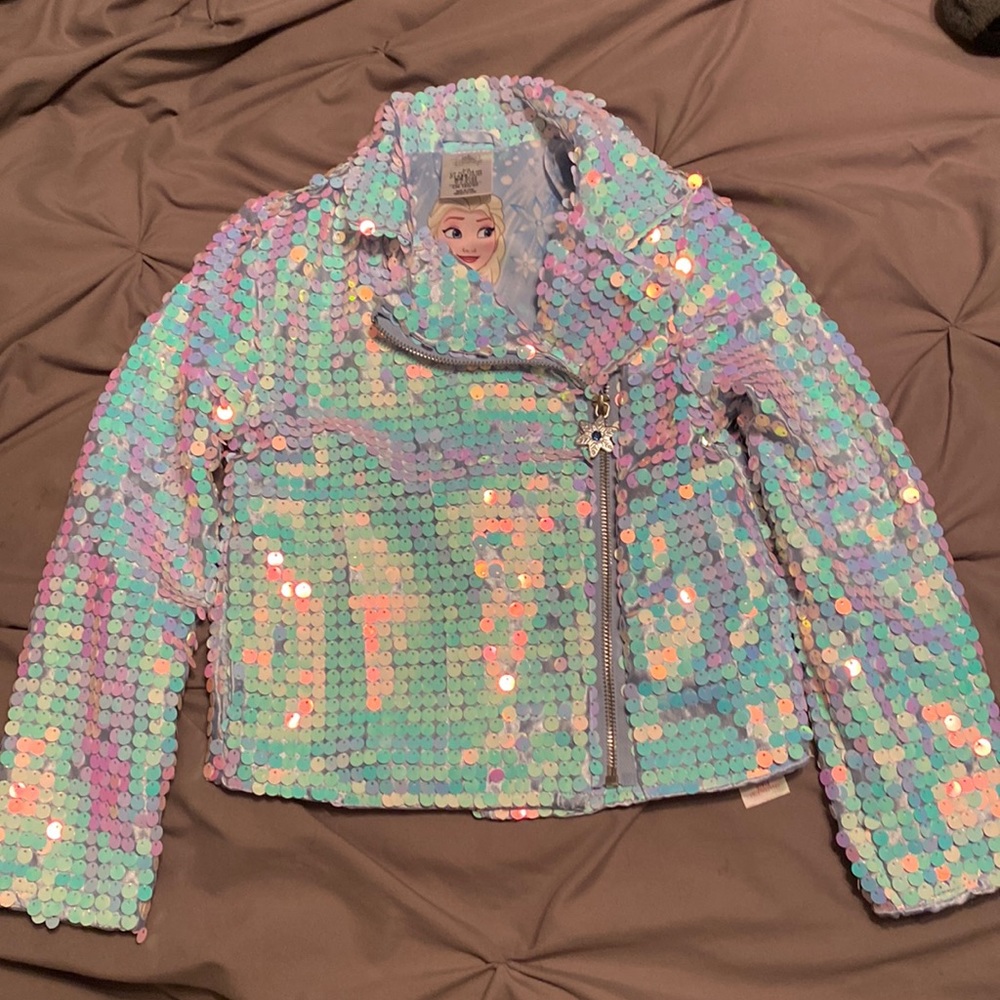 Disney Store Elsa Frozen Sequin Jacket - gorgeous!